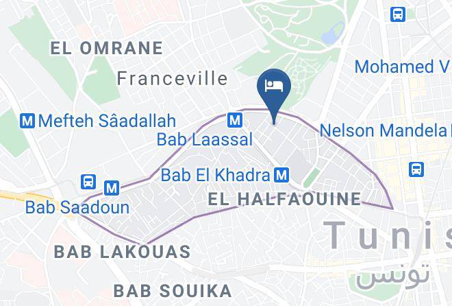 Tunis - Hotel Al Karmel Maps