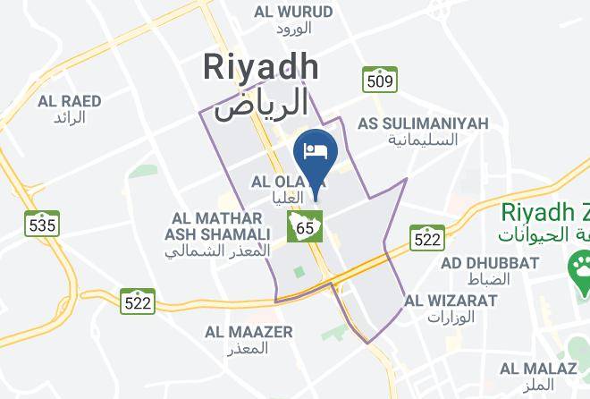 Riyadh - Hotel Al Khozama Maps