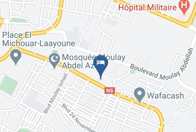 Laayoune - Hotel Al Massira Maps