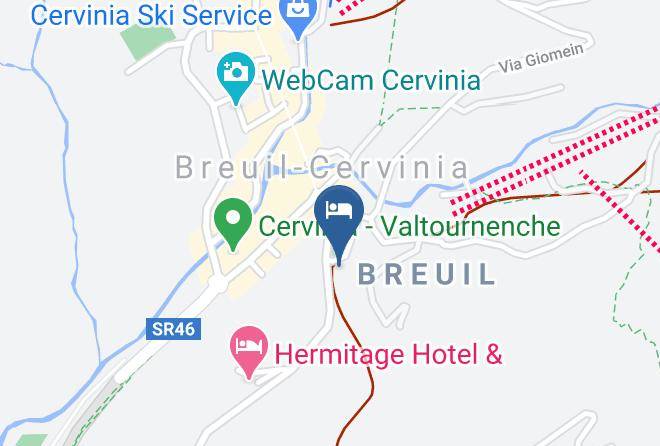 Aosta - Hotel Al Piolet Maps