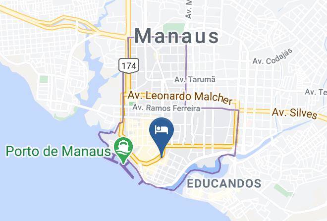 Manaus - Hotel Alabatroz Manaus Hoteis Economicos Maps