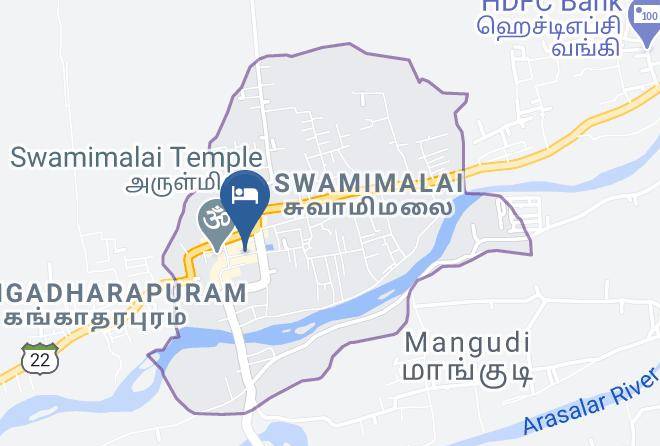 Hotel Alagu Swamimalai Map