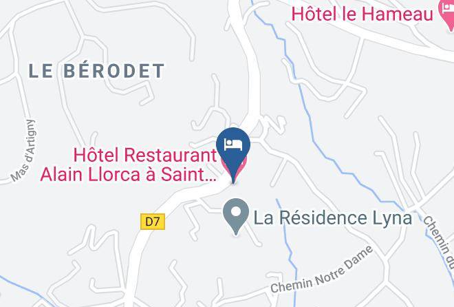Hotel Alain Llorca Map