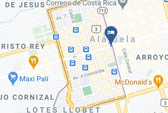 Alajuela - Hotel Alajuela Maps