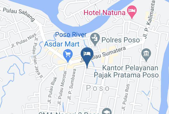 Poso Regency - Hotel Alamanda Maps