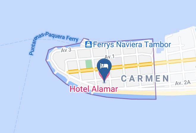 Puntarenas - Hotel Alamar Maps