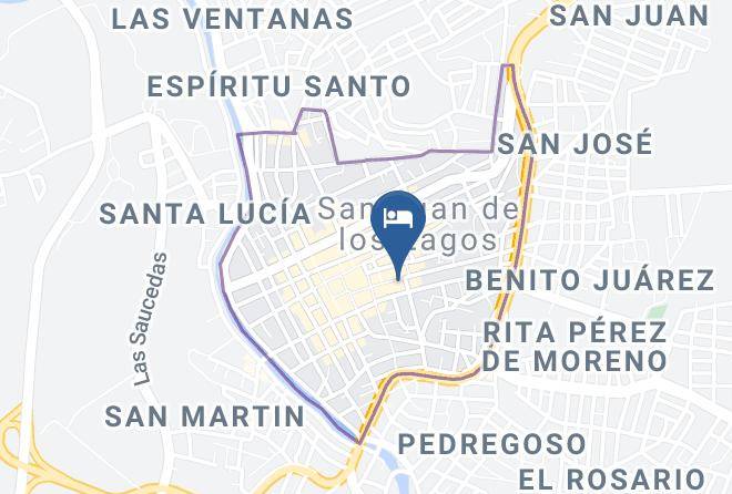 San Juan De Los Lagos - Hotel Alameda Maps