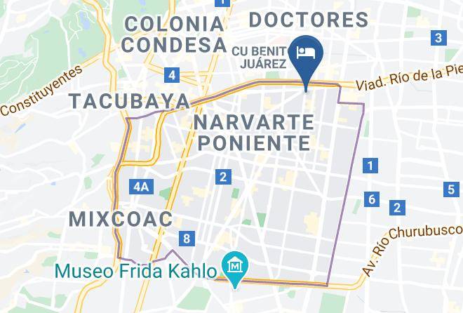 Benito Juarez - Hotel Alamos Maps