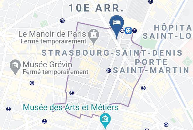 Paris - Hotel Alane Gare De L'est Maps