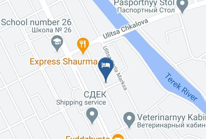 Vladikavkaz - Hotel Alania Maps