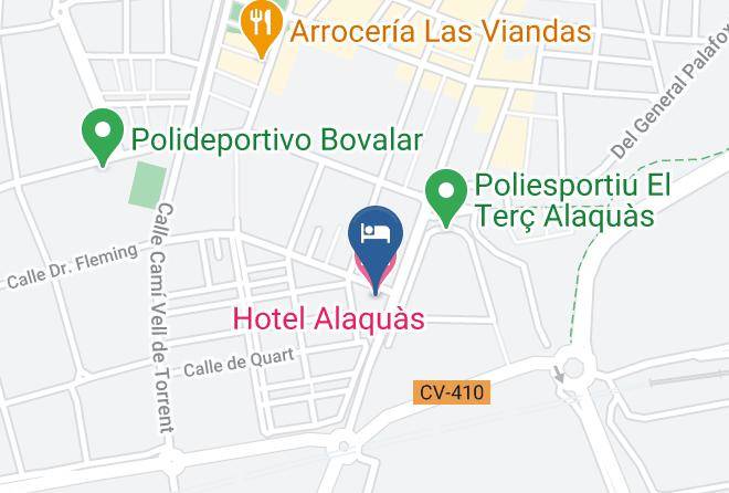 Valencia - Hotel Alaquas Maps