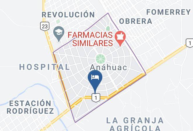 Anahuac - Hotel Alas Blancas Maps