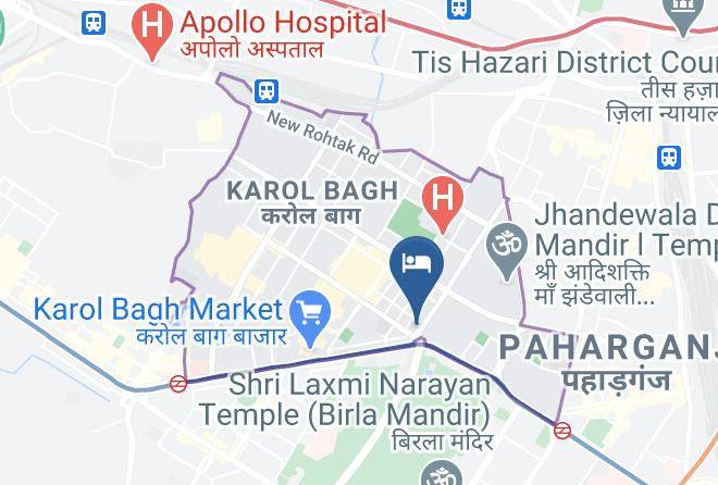 Karol Bagh - Hotel Alaska Maps