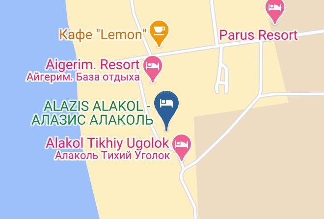 East Kazakhstan Region - Hotel Alazis Alakol Maps