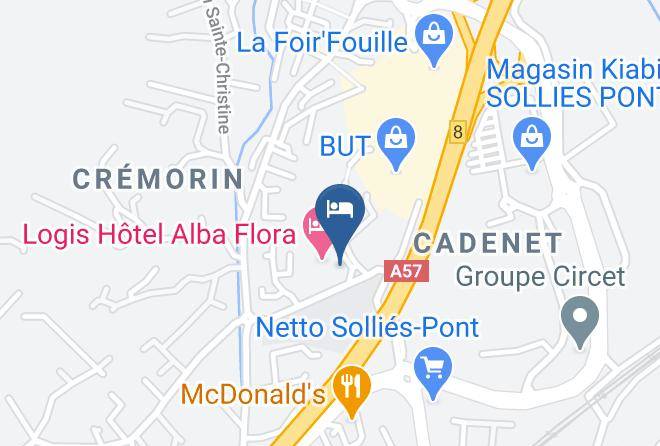 Var - Hotel Alba Flora Maps