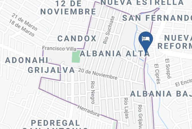 Tuxtla Gutierrez - Hotel Albania Maps