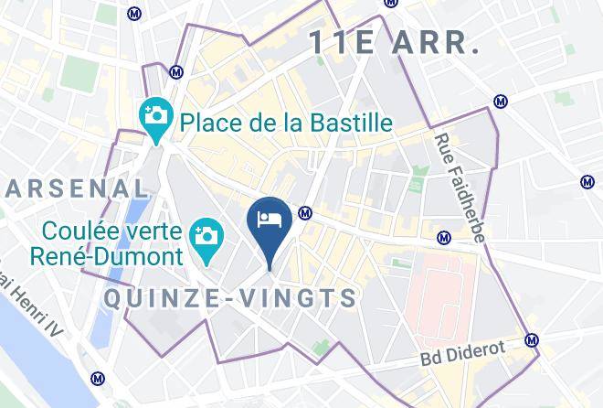 Paris - Hotel Albe Bastille Maps