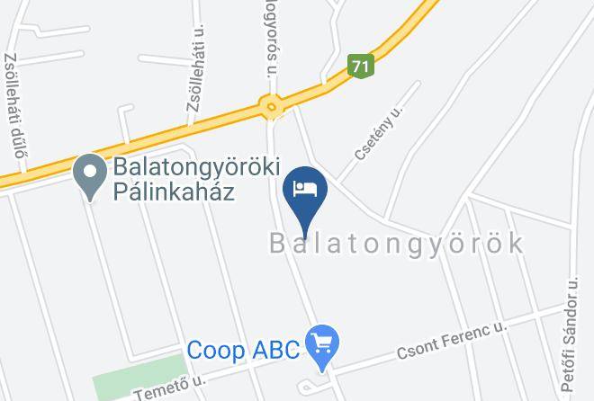Balatongyorok - Hotel Albergo Giardino Lake Balaton Maps