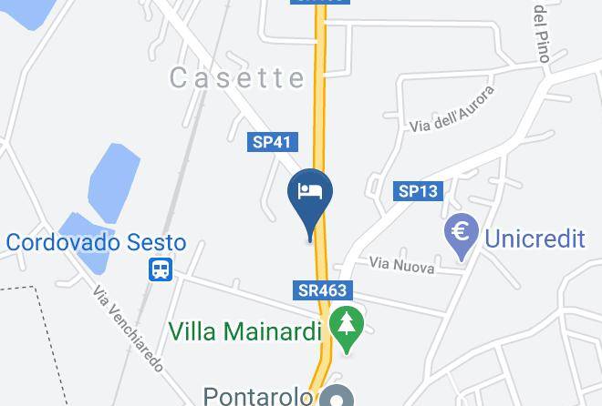 Pordenone - Hotel Albergo Ristorante Ca' Malvani Maps