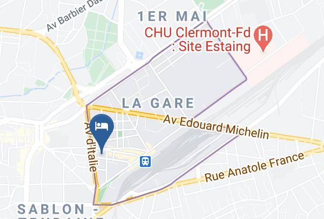 Puy De Dome - Hotel Albert Elisabeth Gare Sncf Maps