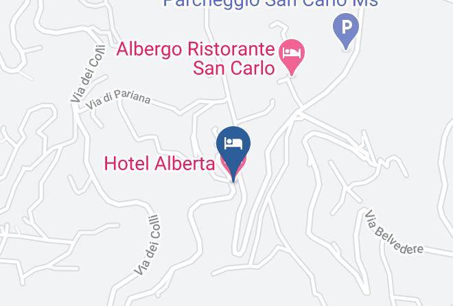 Massa Carrara - Hotel Alberta Maps
