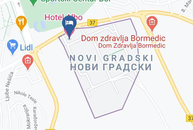 Bor District - Hotel Albo Maps