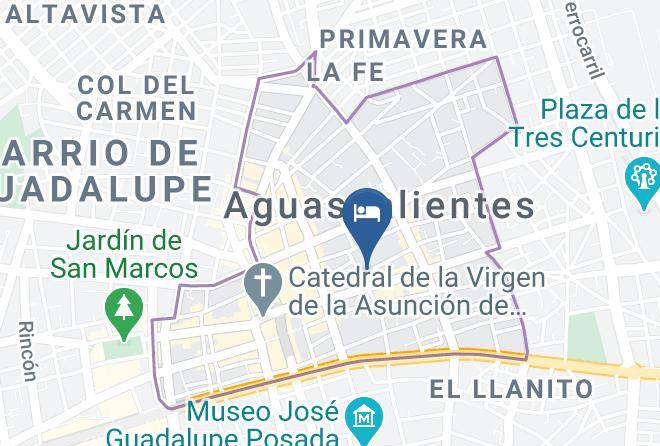 Aguascalientes Aguascalientes City Center - Hotel Alborada Maps