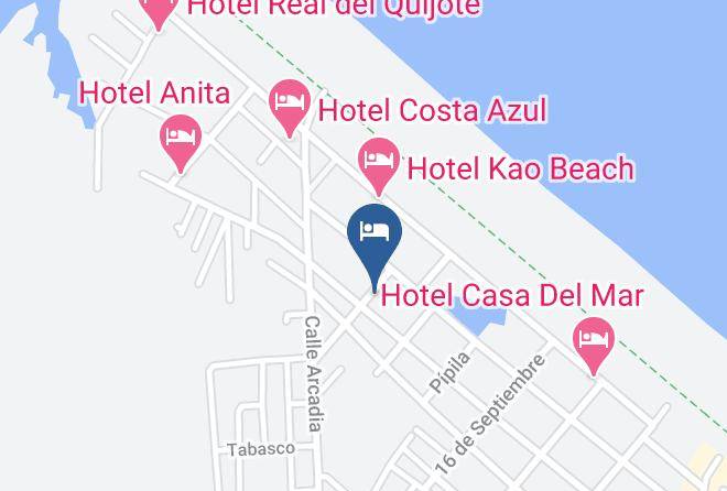Tecolutla - Hotel Albri Maps