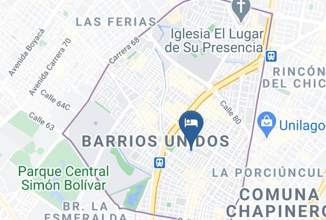 Bogota - Hotel Alcazares Maps
