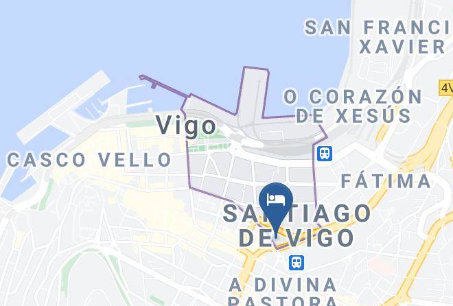 Pontevedra - Hotel Alda Estacion Vigo Maps