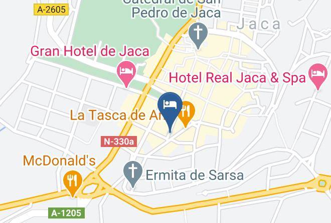 Huesca - Hotel Alda Jolio Jaca Maps