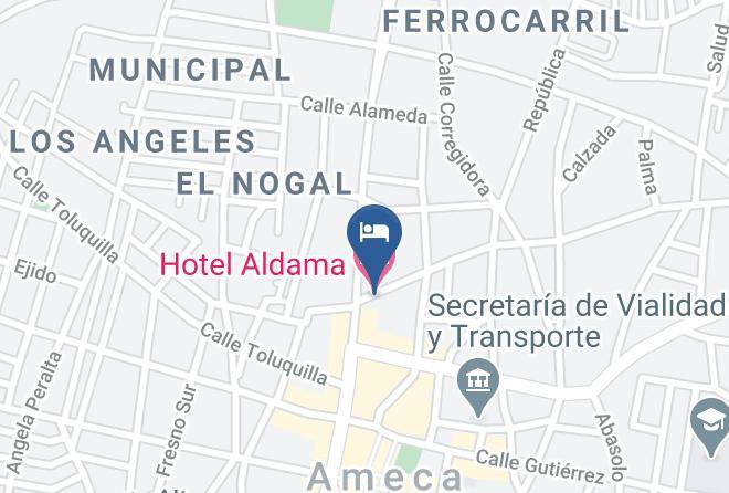 Ameca - Hotel Aldama Maps