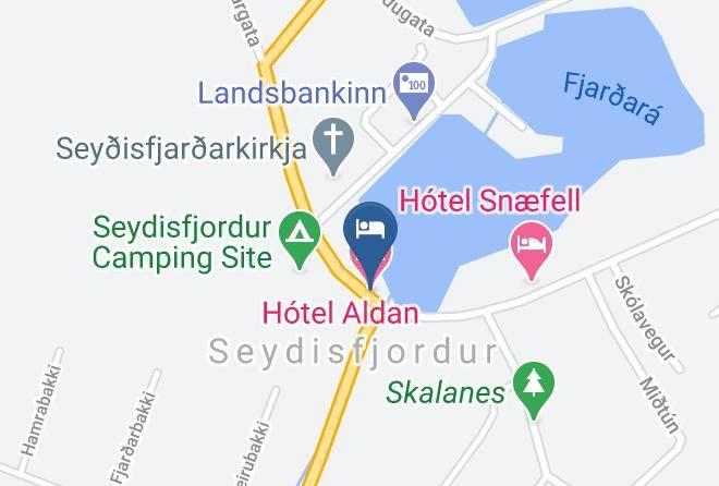 Seyisfjorur - Hotel Aldan Maps
