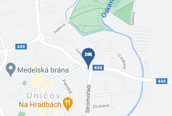Unicov - Hotel Aldo Maps