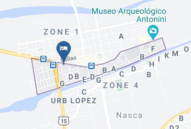 Nazca - Hotel Alegria Maps