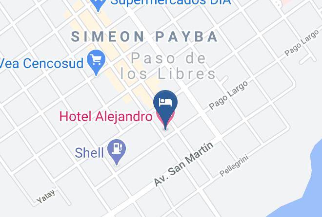 Paso De Los Libres - Hotel Alejandro Maps