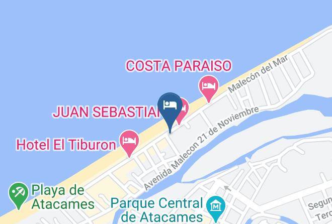 Atacames - Hotel Aleman Maps