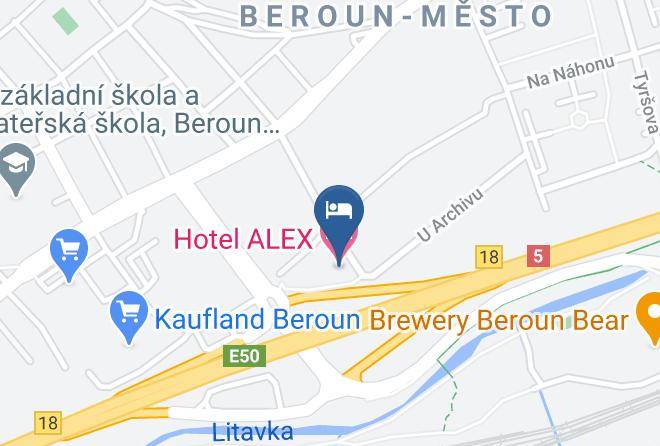 Beroun - Hotel Alex Maps