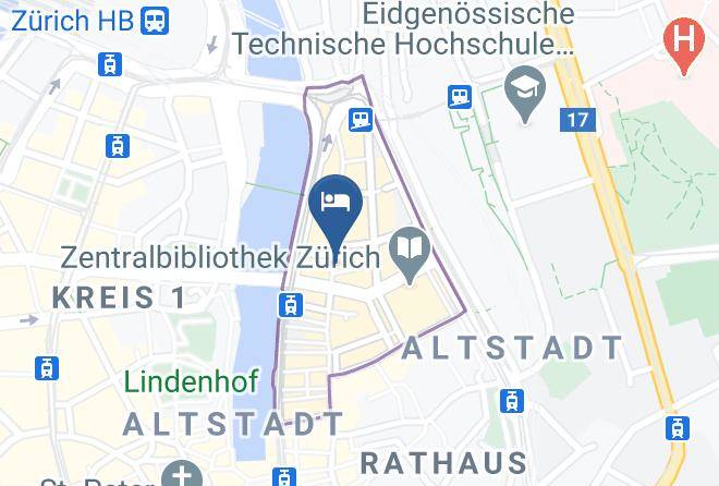 Zurich Niederdorf - Hotel Alexander Zurich Maps
