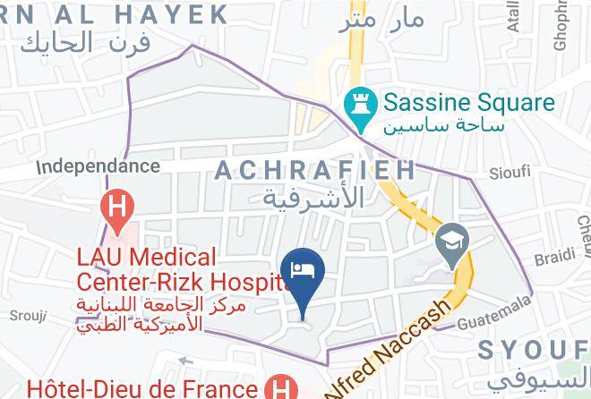 Beyrouth - Hotel Alexandre Maps