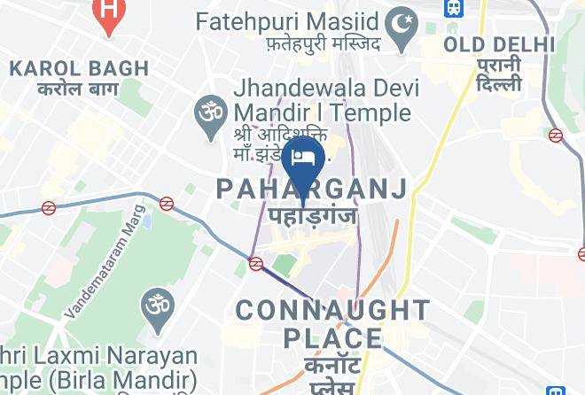 Paharganj - Hotel Alfa Continental Maps