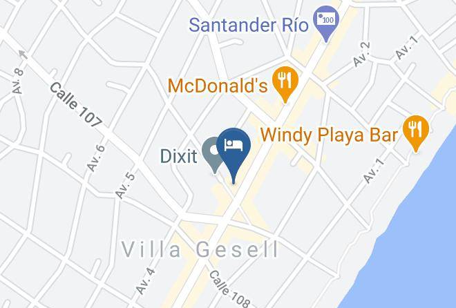 Villa Gesell - Hotel Alfa Maps