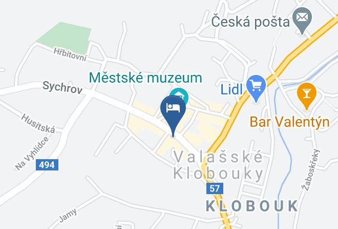 Valasske Klobouky - Hotel Alfacentrum Maps