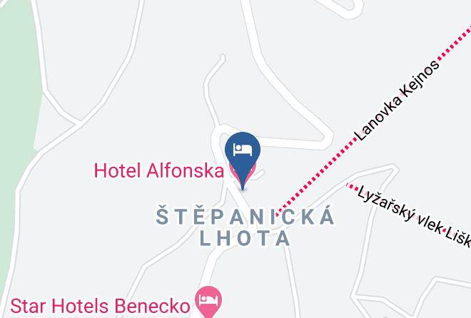 Semily - Hotel Alfonska Maps