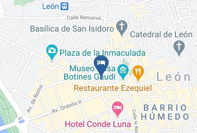 Hotel Occidental Leon Alfonso V Map