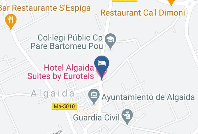 Baleares - Hotel Algaida Suites By Eurotels Maps
