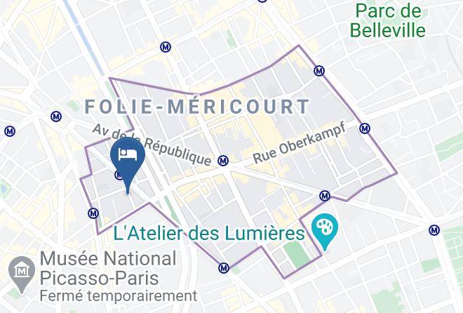 Paris - Hotel Alhambra Maps