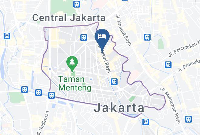 Central Jakarta - Hotel Alia Cikini Maps