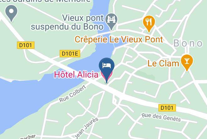 Morbihan - Hotel Alicia Maps