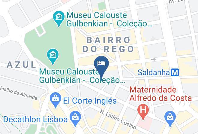 Lisbon - Hotel Alif Avenidas Maps